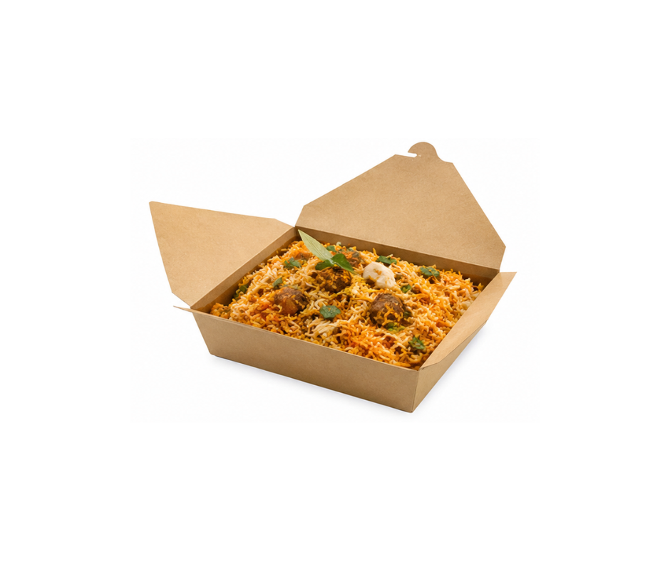 No 2 Kraft deli leakproof food box - 200pk YePack