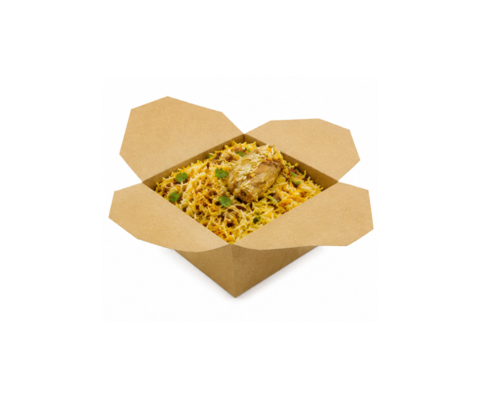No5 Kraft deli leakproof food box - 300pk YePack
