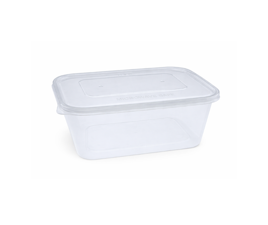 1000ml HD Microwavable Containers & Lids (250 PCS)