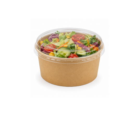 1000ml (32oz) Round Kraft Paper Bowls