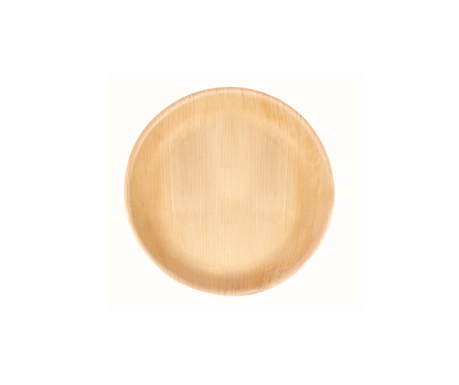 10″ (25 cm) Round Compostable Palm Leaf Plates