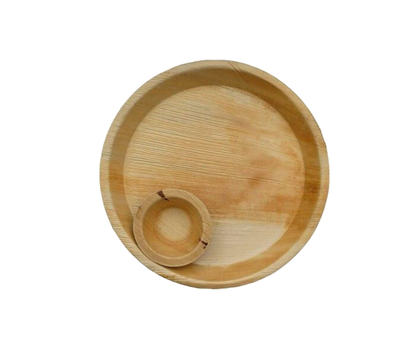 12″ (30 cm) Round Large Palm Leaf Plates – Compostable