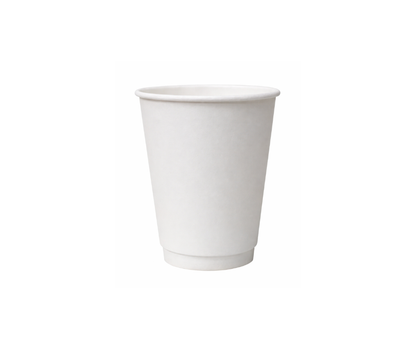 12oz White Double Wall Coffee Cups