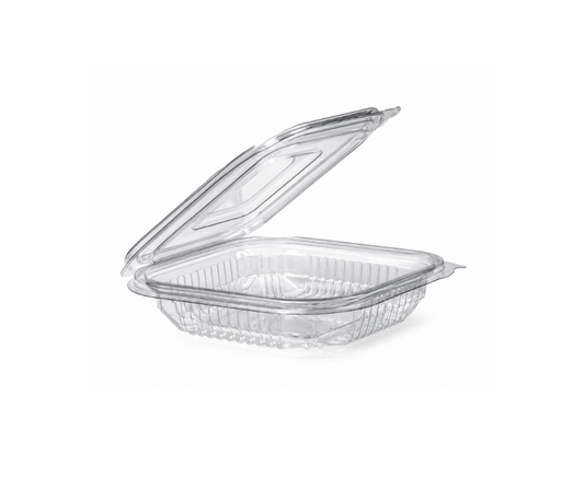 150ml Square Hinged Lid Salad Container