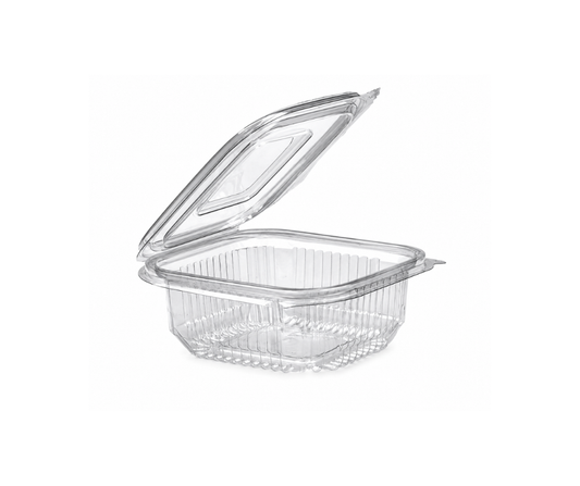 250ml Square Hinged Lid Salad Container