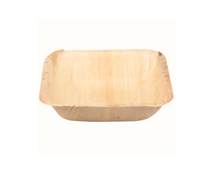 4″ Square Palm Leaf Bowls