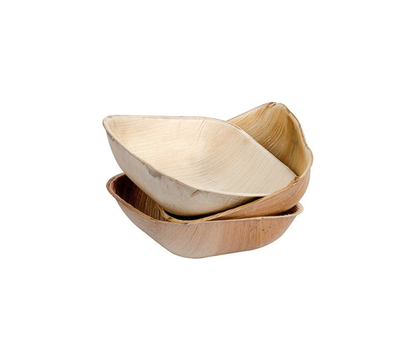 4″ Square Palm Leaf Bowls