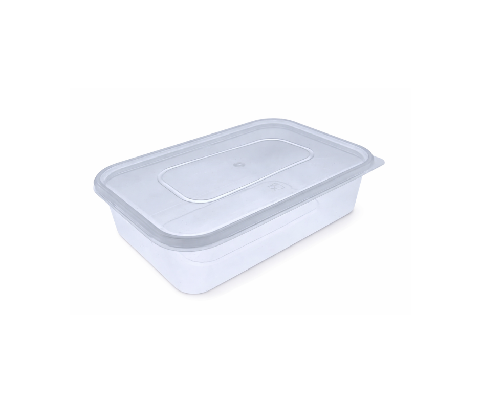 500ml HD Microwavable Containers & Lids (250 PCS)