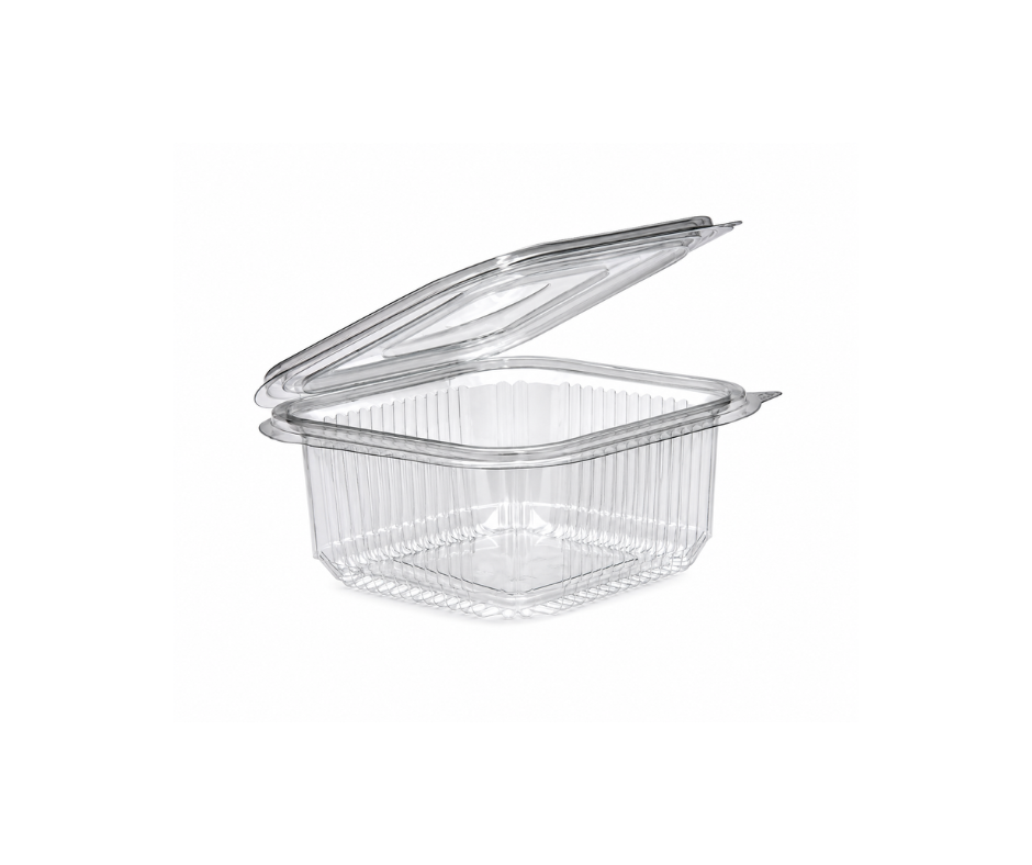500ml Square Hinged Lid Salad Container