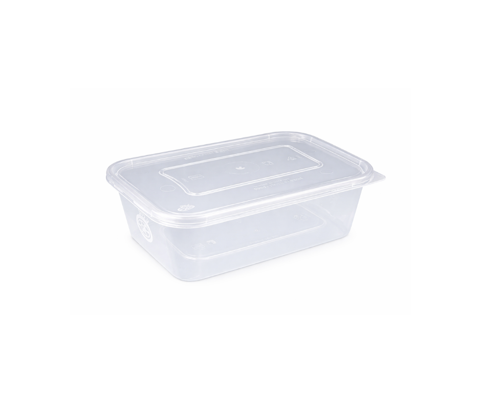 650ml HD Microwavable Containers & Lids (250 PCS)
