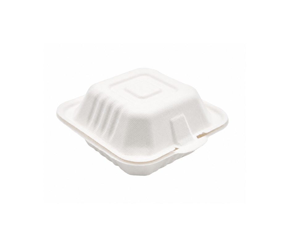 6 x6 Bagasse Burger Box YePack