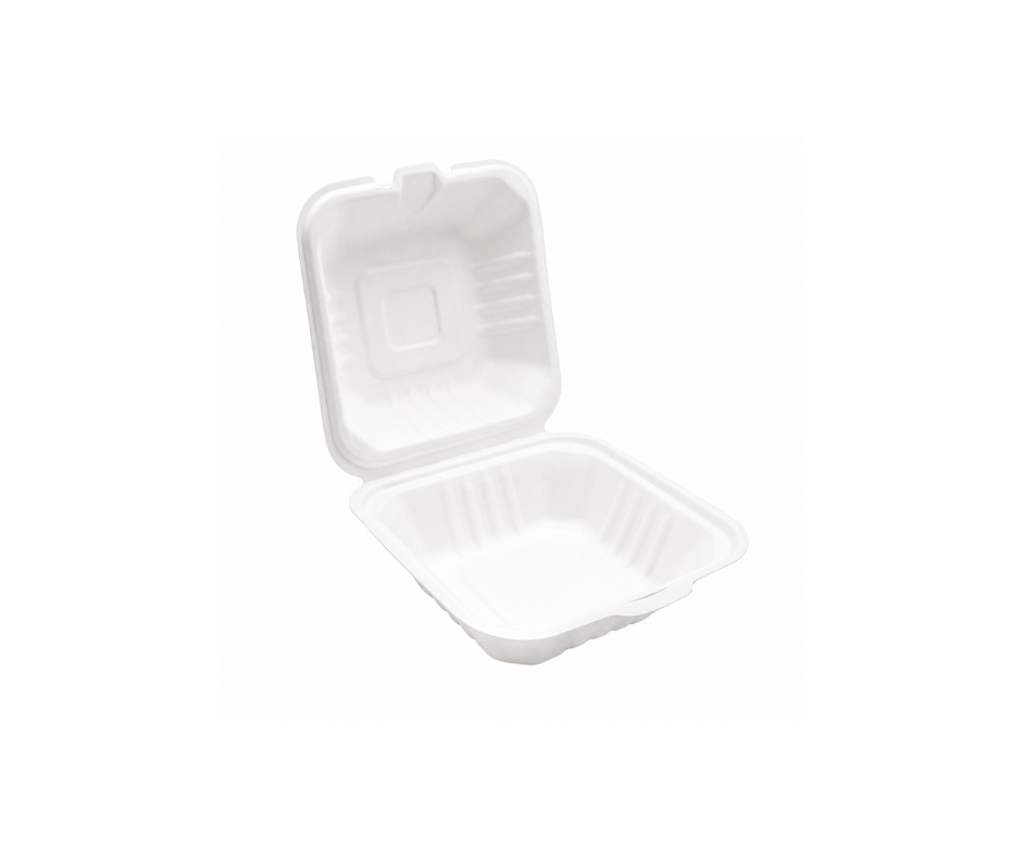 6 x6 Bagasse Burger Box YePack