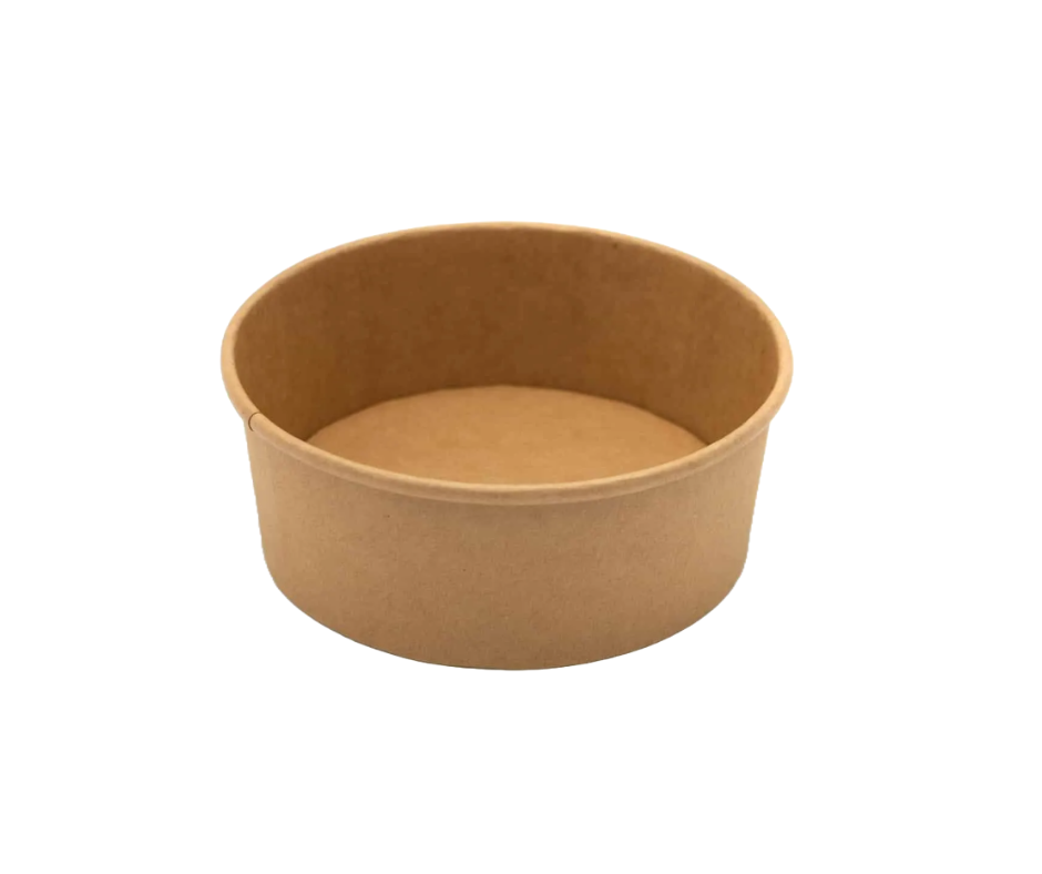 750ml round kraft paper food bowl 26oz for takeaway meals