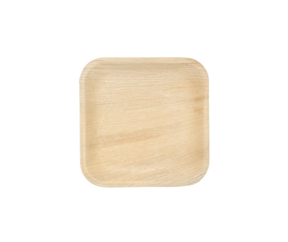 8" (20 cm) Square Palm Leaf Plates | Eco Disposable Plates UK
