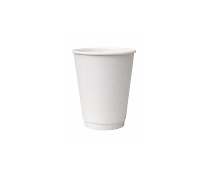 8oz White Double Wall Coffee Cups