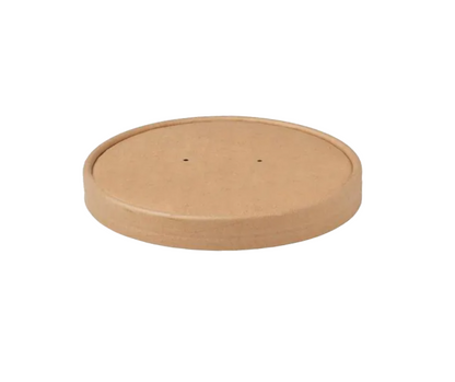 Kraft Paper Lids for 500ml, 750ml & 1000ml Round Food Bowls