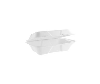 9x6 Inch Bagasse Compostable Lunch Box