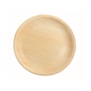 10″ (25 cm) Compostable Palm Leaf Shallow Round Plates