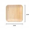 10″ (25 cm) Compostable Palm Leaf Square Plates