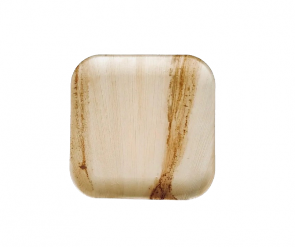 10″ (25 cm) Compostable Palm Leaf Square Plates
