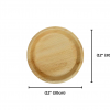 12″ (30 cm) Round Large Palm Leaf Plates – Compostable