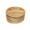 12″ (30 cm) 4 Compartment Palm Leaf Plates – Compostable