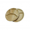 12″ (30 cm) 4 Compartment Palm Leaf Plates – Compostable