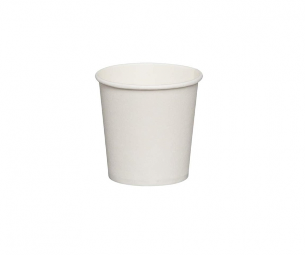 4oz single wall white cups
