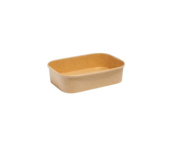 500mlRectangularKraftBowl (1) 500ml Rectangular Kraft Bowl