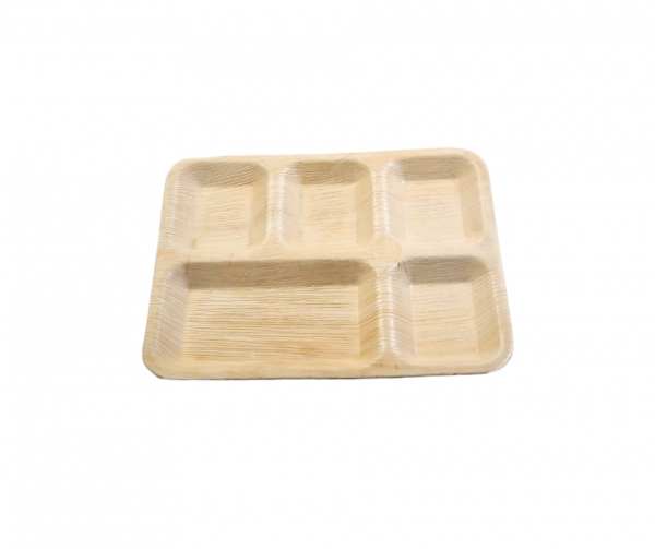 5compartmentpalmleafplate (1) 5 compartment palm leaf plates