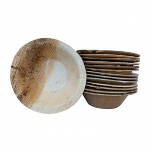 6.5 Inc Round palm leaf Bowls