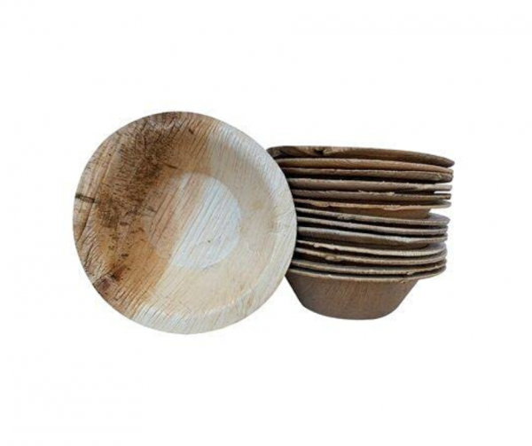 6.5 Inc Round palm leaf Bowls