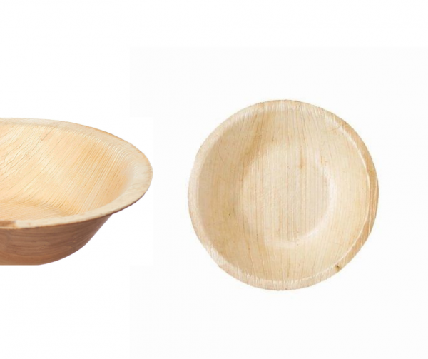 6.5 Inch Round Palm Leaf Bowls