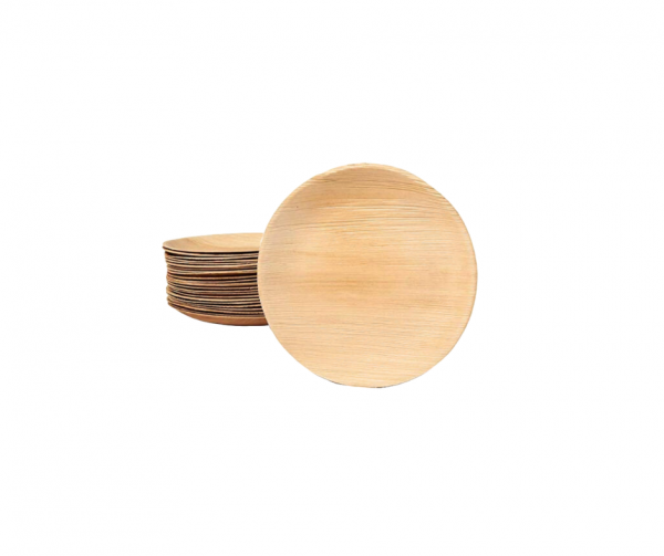 7" (18 cm) Round Palm Leaf Plates