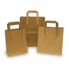 S.O.S Kraft Medium Bags with Flat Handles