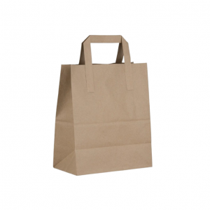 S.O.S Kraft Medium Bags with Flat Handles