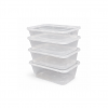 Microwavable Plastic Containers & Lids