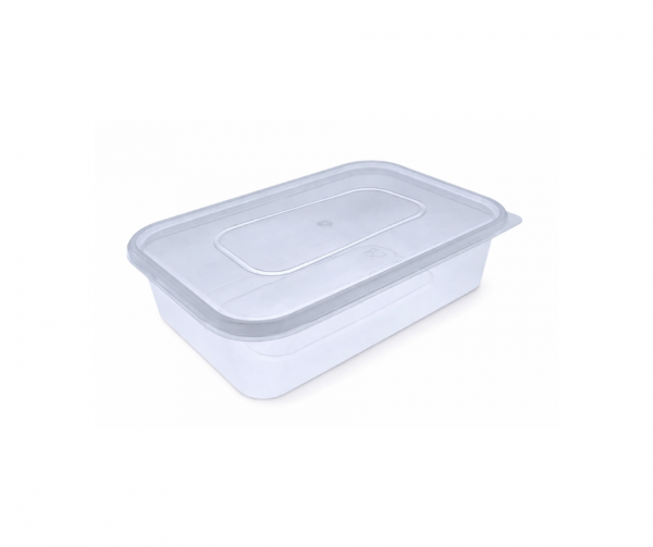 500ml Microwavable Plastic Containers & Lids