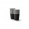 8oz Black Ripple Paper Cups (225ml) – Insulated Disposable Coffee Cups