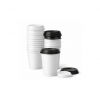 8oz White Double Wall Coffee Cups – Insulated Paper Cups for Hot Drinks