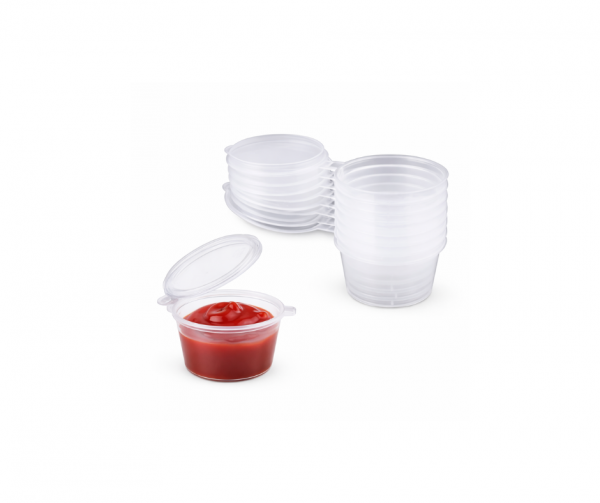 1oz Hinged Portion Pots with Lids