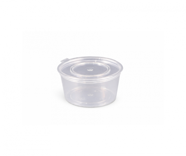 4oz Hinged Clear Sauce Pots 4oz Hinged Clear Sauce Pots