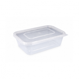 Microwavable food container with lid 500 ML