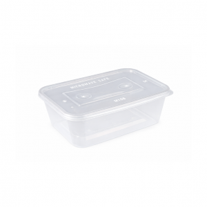 750ml clear Microwavable Container & Lid