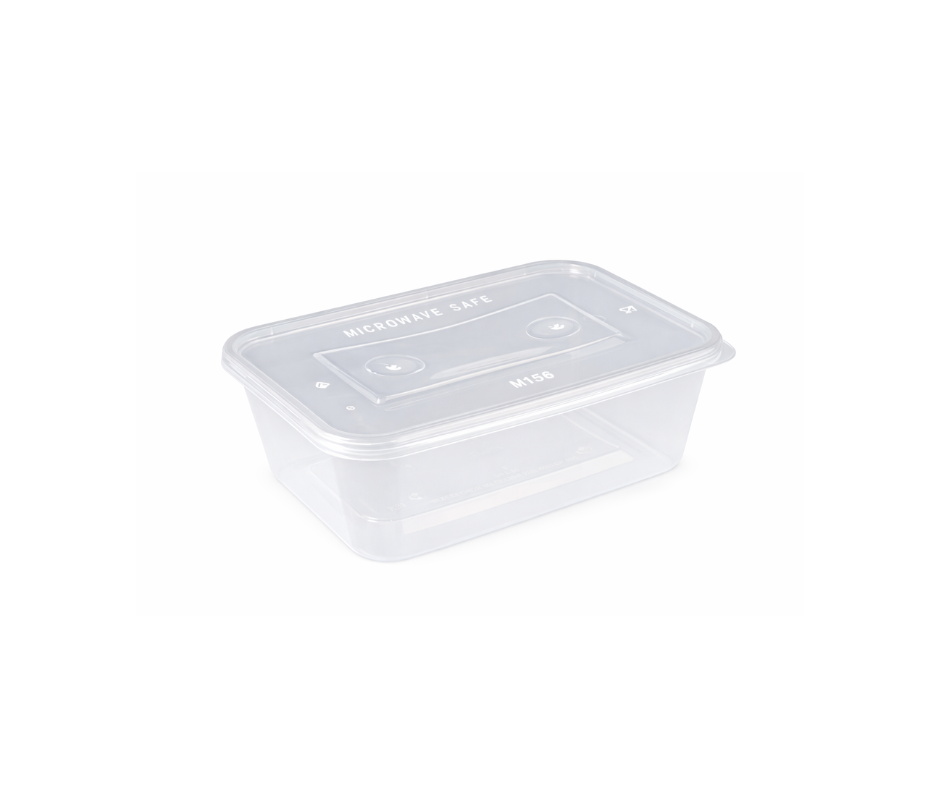 750ml clear Microwavable Container & Lid 750ml clear Microwavable Container & Lid